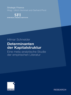 cover image of Determinanten der Kapitalstruktur
